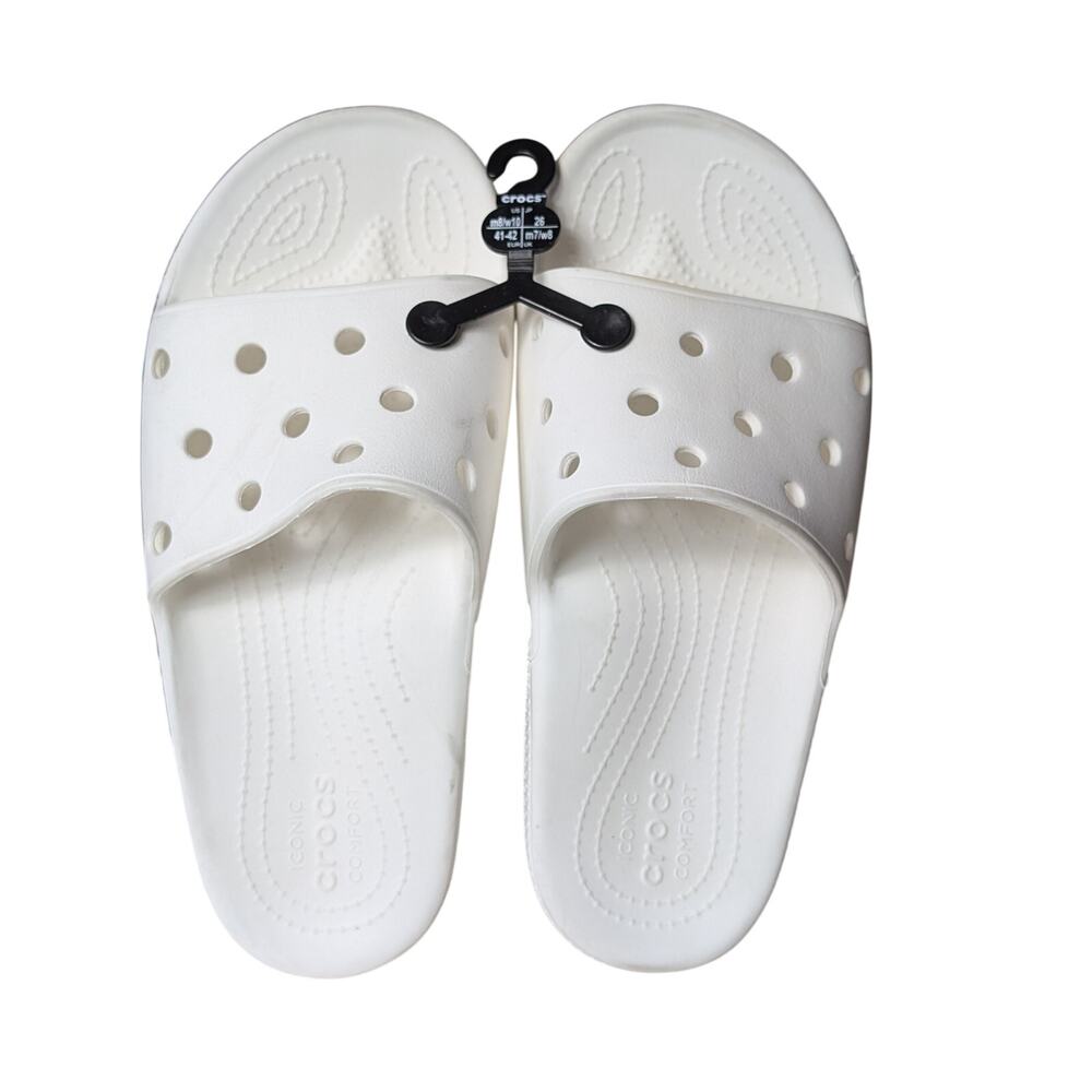 Crocs Classic Slides White W10, M8